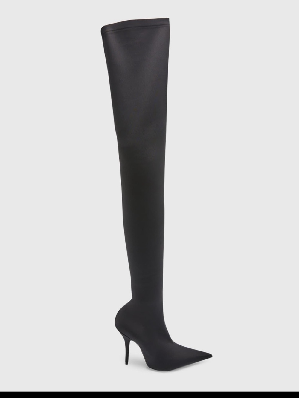 Balenciaga Black Pointed Leather Pump - Picture 4 of 9